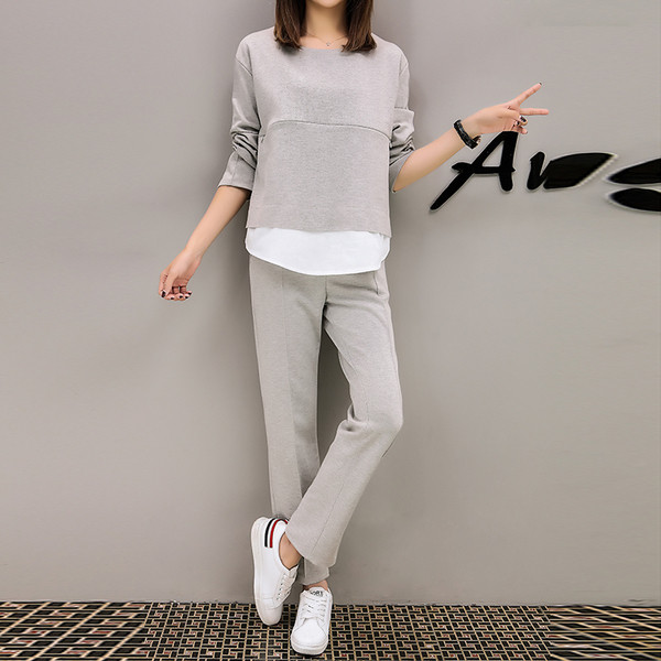 Спортно-ежедневен комплект за бременни жени от две части