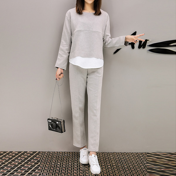 Спортно-ежедневен комплект за бременни жени от две части