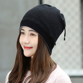 Mодерна дамска шапка с връзки в четири цвята