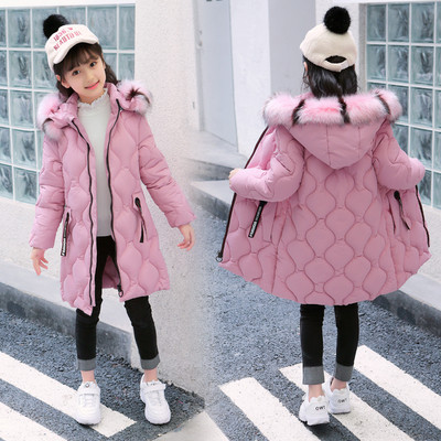 Детско дълго яке за момичета в четири цвята