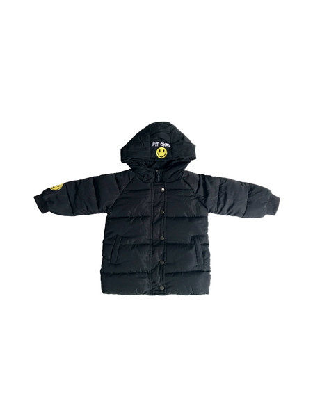 Geaca de iarna moderna pentru copii pentru baieti cu gluga in doua culori