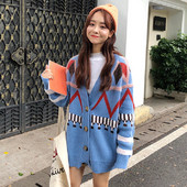 Vesta de dama colorata moderna in trei culori