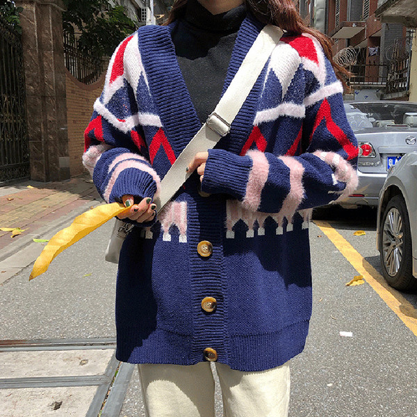 Vesta de dama colorata moderna in trei culori