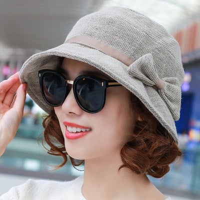 Κομψό γυναικείο καπέλο με κορδέλα σε διάφορα χρώματα