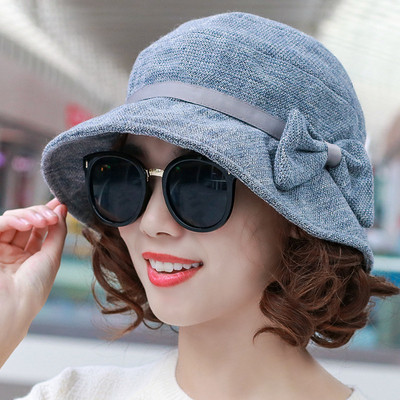 Κομψό γυναικείο καπέλο με κορδέλα σε διάφορα χρώματα