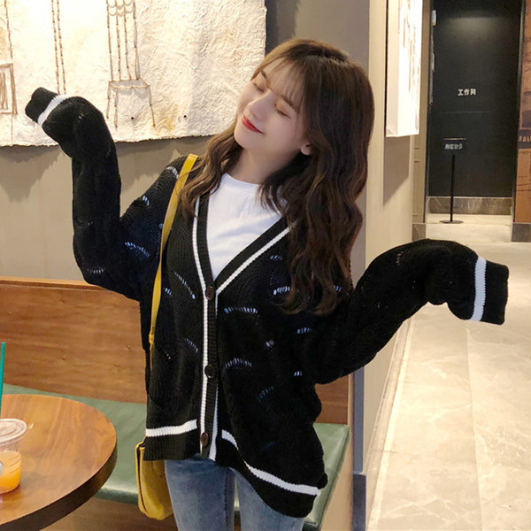 Vestă modernă pentru femei tricotată în trei culori