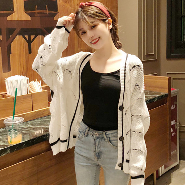 Vestă modernă pentru femei tricotată în trei culori