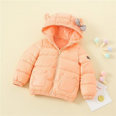 Детско яке за момичета с 3D елемент в четири цвята