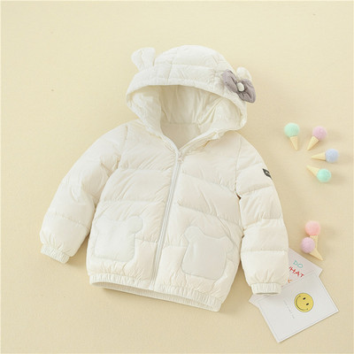 Детско яке за момичета с 3D елемент в четири цвята