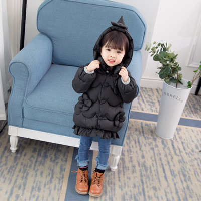 Модерно детско яке за момичета с 3D елементи в няколко цвята