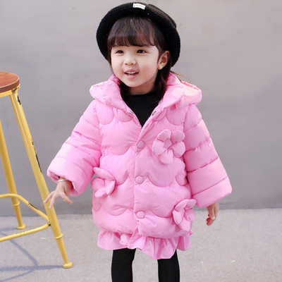 Модерно детско яке за момичета с 3D елементи в няколко цвята