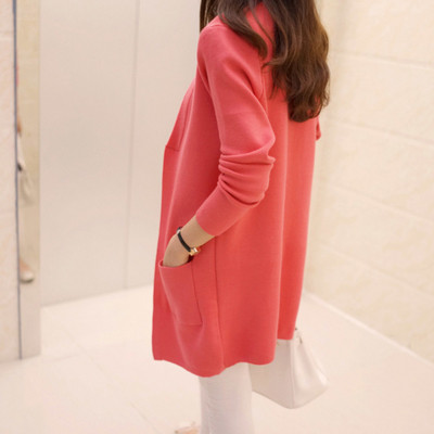 Cardigan lung elegant de dama in mai multe culori