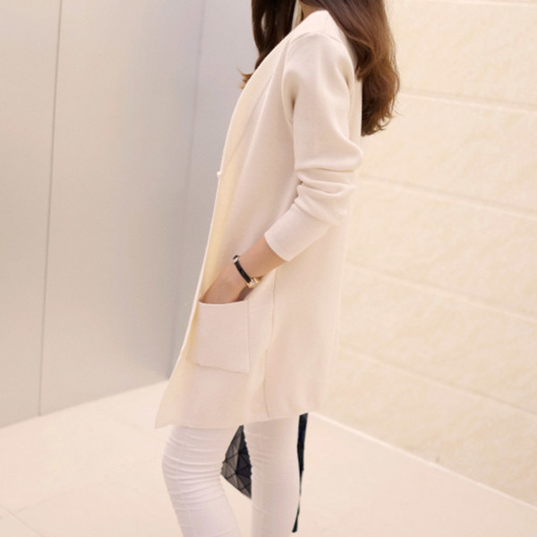 Cardigan lung elegant de dama in mai multe culori