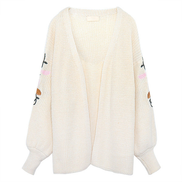 Дамска плътна жилетка в бял цвят