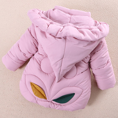 Детско яке за момичета с 3D елемент в четири цвята