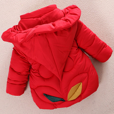 Детско яке за момичета с 3D елемент в четири цвята