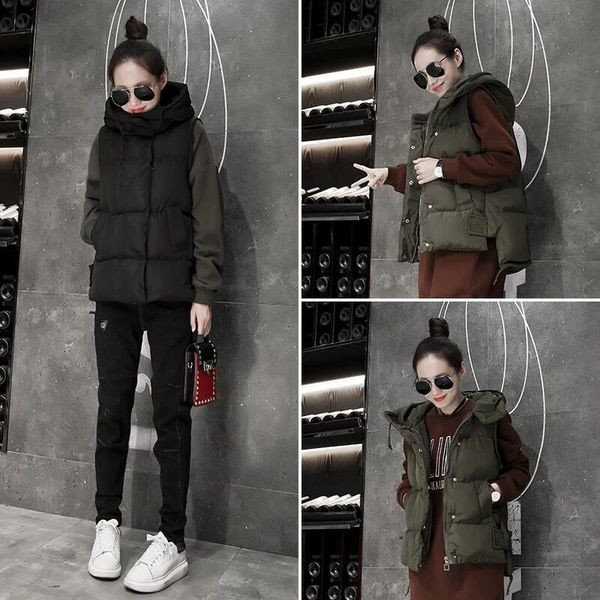 Vesta casual dama model scurta cu gluga in doua culori