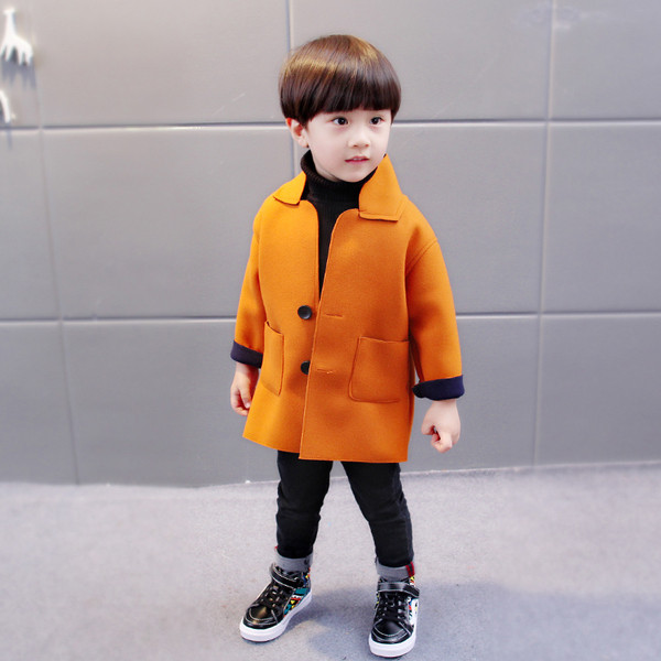 Palton modern pentru copii pentru baieti in doua culori