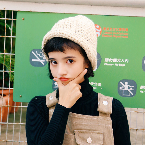 Pălărie groasă de damă în patru culori