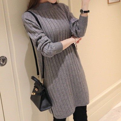 Hosszú pulóver terhes nők számára négy színben