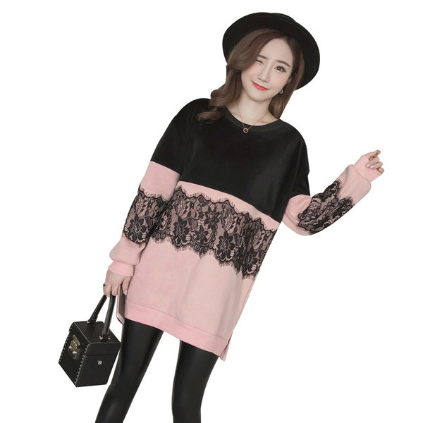 Modern, csipkés pulóver terhes nők számára