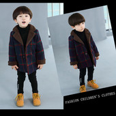 Palton modern pentru copii pentru baieti cu captuseala moale