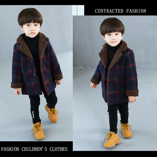 Palton modern pentru copii pentru baieti cu captuseala moale