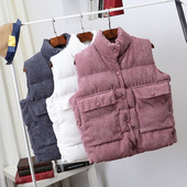 Casual γυναικείο γιλέκο με μεγάλες τσέπες, τρία μοντέλα σε διαφορετικά χρώματα