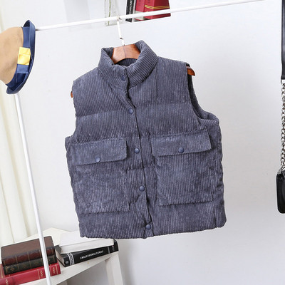 Casual γυναικείο γιλέκο με μεγάλες τσέπες, τρία μοντέλα σε διαφορετικά χρώματα