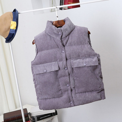 Casual γυναικείο γιλέκο με μεγάλες τσέπες, τρία μοντέλα σε διαφορετικά χρώματα