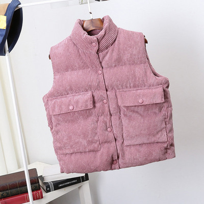 Casual γυναικείο γιλέκο με μεγάλες τσέπες, τρία μοντέλα σε διαφορετικά χρώματα