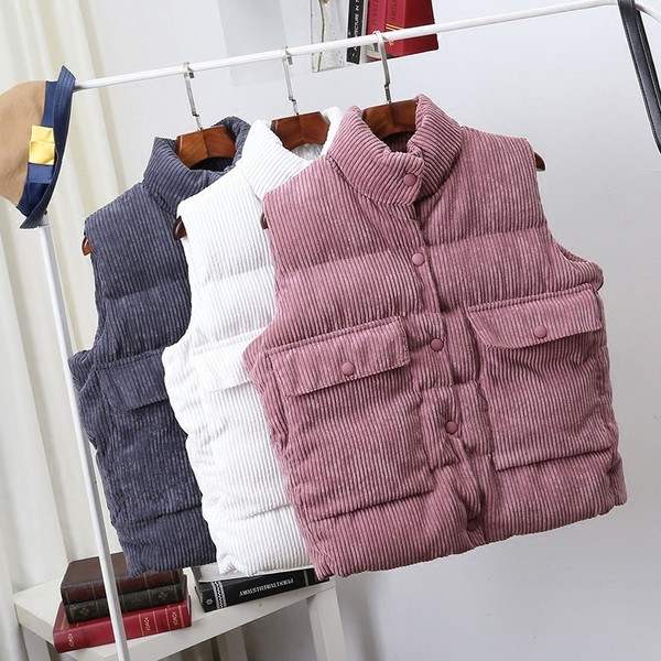 Casual γυναικείο γιλέκο με μεγάλες τσέπες, τρία μοντέλα σε διαφορετικά χρώματα