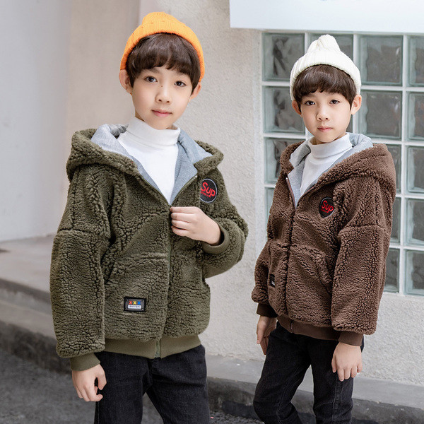 детско яке за момчета с меко покритие в два цвята