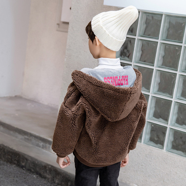 детско яке за момчета с меко покритие в два цвята