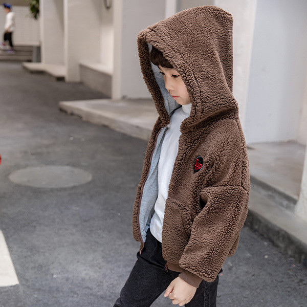 детско яке за момчета с меко покритие в два цвята