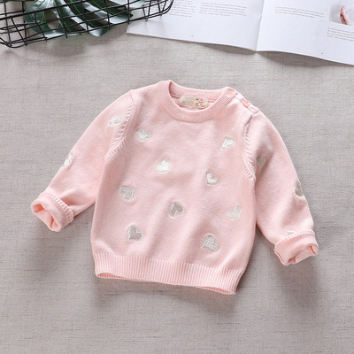 Bluza moderna pentru copii pentru fete cu broderie colorata in alb si roz