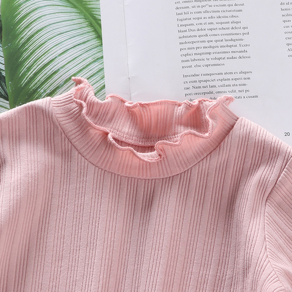 Ежедневна детска блуза за момичета с цветна бродерия в няколко цвята 