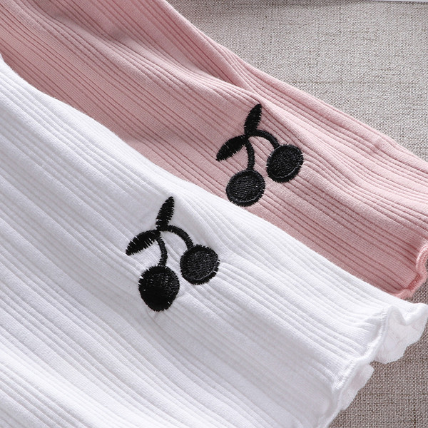 Ежедневна детска блуза за момичета с цветна бродерия в няколко цвята 