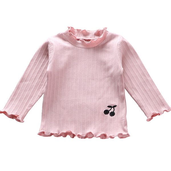 Ежедневна детска блуза за момичета с цветна бродерия в няколко цвята 