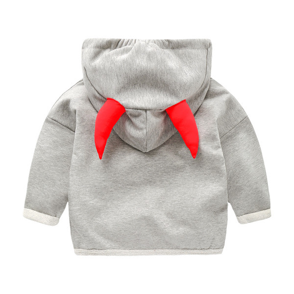 Hanorac modern pentru copii pentru baieti cu decor 3D in doua culori