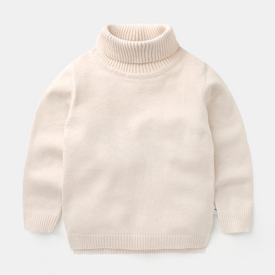 Pulover pentru copii cu guler inalt in mai multe culori potrivit pentru fete si baieti