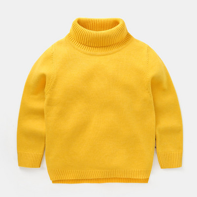 Pulover pentru copii cu guler inalt in mai multe culori potrivit pentru fete si baieti