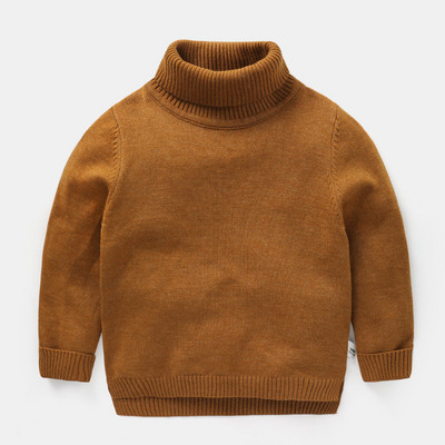 Pulover pentru copii cu guler inalt in mai multe culori potrivit pentru fete si baieti