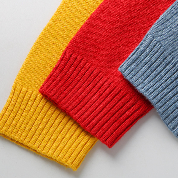 Pulover pentru copii cu guler inalt in mai multe culori potrivit pentru fete si baieti