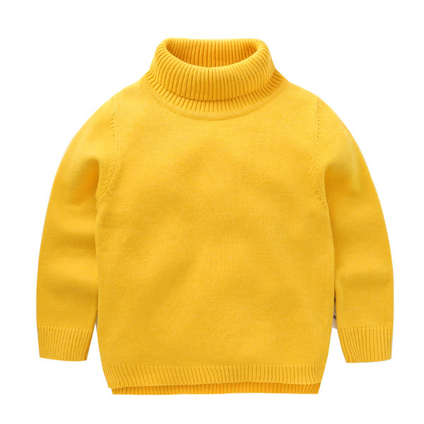 Pulover pentru copii cu guler inalt in mai multe culori potrivit pentru fete si baieti