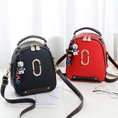 Rucsac de dama de zi cu zi cu element decorativ in mai multe culori