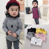 Bluza pentru copii pentru fete cu broderie colorata in mai multe culori