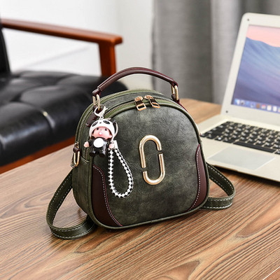 Модерна дамска раница с елемент от еко кожа в няколко цвята