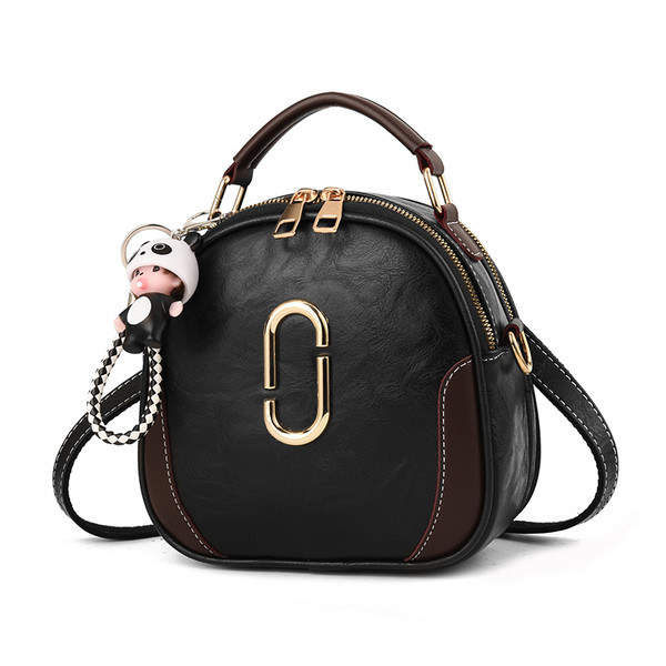 Модерна дамска раница с елемент от еко кожа в няколко цвята