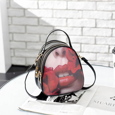 Rucsac de dama modern din piele ecologica cu aplicatii diferite